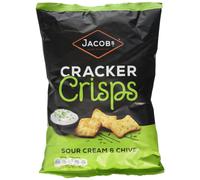 JACOB'S Cracker Crisps Sour Cream and Chive Snacks Sharing Bag 150g