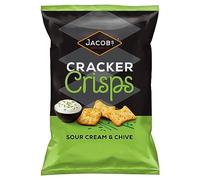 Jacob's Cracker Crisps Sour Cream Chive Sharing Bag Snacks 150 g