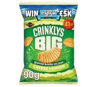 Jacob's Crinklys Big Cheese & Onion Flavour 90g | Case of 15