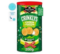 Jacob's Crinklys Cheese & Onion Baked Snacks 200g