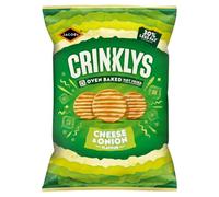 Jacob's Crinklys Cheese & Onion Baked Snacks Share Bag, 150g