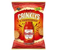 Jacob's Crinklys Franks Red Hot Original Baked Snacks Share bag 150 g (Pack of 10)