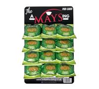Jacobs Crinklys Oven Baked Snacks Biscuits on 'The AMaysing' Pub Card, 12 Pack - Cheese & Onion