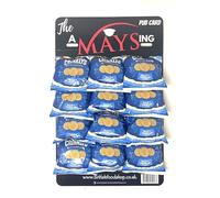 Jacobs Crinklys Oven Baked Snacks Biscuits on 'The AMaysing' Pub Card, 12 Pack - Salt & Vinegar