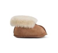 Jacobs & Dalton Baby Turn Down Sheepskin Boots - Genuine British Wool Lined Slip On Booties for Newborn Infants - (Chestnut, 3-6 months, UK Footwear Size System, Infant, Age, Medium, 6 Months)