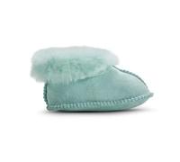 Jacobs & Dalton Baby Turn Down Sheepskin Boots - Genuine British Wool Lined Slip On Booties for Newborn Infants - (Light Blue, 12 Months, UK Footwear Size System, Infant, Age, Medium, 12 Months)
