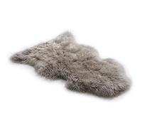 Jacobs & Dalton Sheepskin Rustic Rug - Soft Natural Long Curly Wool Rug - Genuine Extra Shaggy Thick Sheepskin For Home Decor Accent - Durable for Living Room, Bedroom, Sofa, Armchair (Beige)