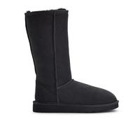 Jacobs & Dalton Tall Sheepskin Boots for Women - UK Sourced Wool Lined Winter Boots with Soft Suede Upper, Non Slip EVA Sole & Reinforced Heel - Pull On Slip On Design for Everyday Wear - Black/UK 3