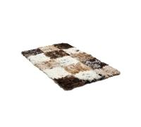 Jacobs & Dalton Tigrado Real Sheepskin Area Rug - Patchwork Design with Neutral Tones - Soft Natural Wool Rug with Cotton Backing for Living Room, Bedroom, Hallway or Dining Area - 90cm x 150cm