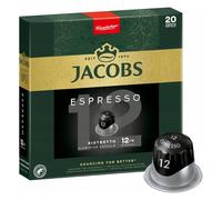 Jacobs Douwe Egberts Jacobs Espresso 12 Ristretto 20 aluminum capsules compatible with Nespresso® coffee machines