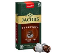 Jacobs Douwe Egberts JACOBS Espresso Intenso Intensity 10 - 10 aluminum capsules compatible with Nespresso® coffee machines*