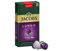 Jacobs Douwe Egberts JACOBS Lungo Intenso Intensity 8 - 10 aluminum capsules compatible with Nespresso® coffee machines*