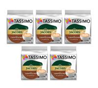 Jacobs Douwe Egberts Tassimo Cappuccino 16 capsules (8 drinks) carton 5 packs
