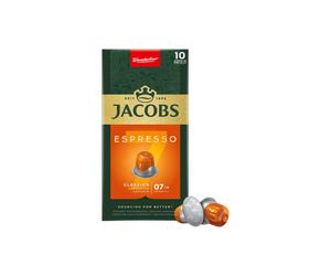 Jacobs Espresso Classico Coffee Capsules for Nespresso® Machines, 10 pcs.