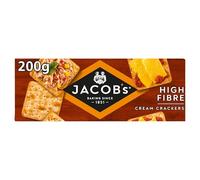 JACOB'S High Fibre Cream Crackers, 200 g (Pack of 1)