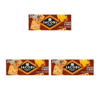 JACOB'S High Fibre Cream Crackers, 200 g (Pack of 3)
