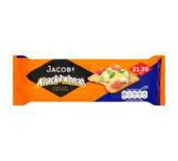 Jacob's Krackawheat Crispy Wheat & Rye Crackers 200g Case of 12