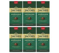 Jacobs Krönung Coffee 500g x 6 | Ground Roast Coffee | Pack of 6 | Rich Aroma & Balanced Flavour | Suitable for Filter Coffee Machines and Manual Brewing