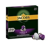 Jacobs Lungo 8 Intenso Coffee Capsules, Compatible with Nespresso, 20 Capsules of 5.2 g