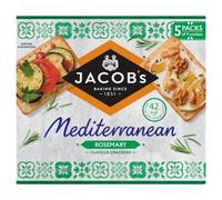 Jacob's Mediterranean Rosemary Crackers Multipack, 190 g (Pack of 1)