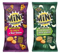 Jacobs Mini Cheddars Cheesy Specials, Cheese & Red Onion and Cream Cheese, Garlic & Herb, Baked with Real Cheese, 6 Pack