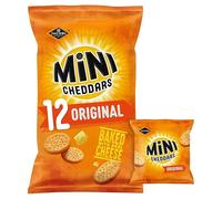 Jacob's Mini Cheddars Original 12 Pack 276g | Baked with Real Cheese | No artificial colours or flavours | Premium product