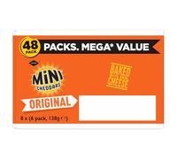 Jacob's Mini Cheddars Original Baked Snacks 48 Pack, 8x138g