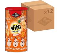 JACOB'S Mini Cheddars Original Caddy, 260 g (Pack of 12)