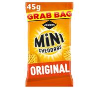 Jacob's Mini Cheddars Original Grab Bag, 45 g (Pack of 30)