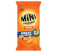 JACOB'S Mini Cheddars Original Multipack Crisps, 22 x 23 g Bags Per Pack