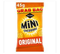 Jacob's Mini Cheddars Original Snacks 45g x Case of 30