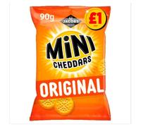 Jacob's Mini Cheddars Original Snacks 90g x Case of 15