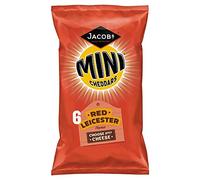 Jacob's Mini Cheddars Red Leicester Multipack Snacks (6 x 23 g)