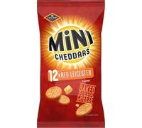 Jacob's Mini Cheddars Red Leicester Flavour Baked Crackers, 12x23g
