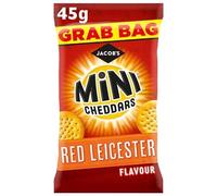 Jacob's - Mini Cheddars RED LEICESTER Flavour Crisps - 30 x 45g