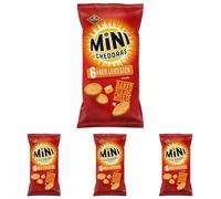 JACOB'S Mini Cheddars Red Leicester Flavour Multipack Crisps, Baked with Real Cheese, 6 x 23 g Bags per Pack (Pack of 4)