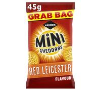 Jacob's Mini Cheddars Red Leicester Grab Bag, 45 g (Pack of 30)