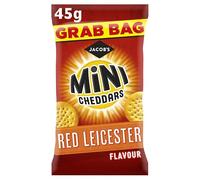 Jacob's Mini Cheddars Red Leicester Grab Bag, 45 g (Pack of 30)