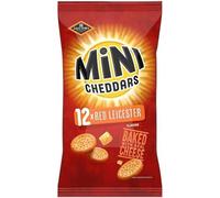 JACOB'S Mini Cheddars Red Leicester Multipack, 12 x 23 g Bags per Pack