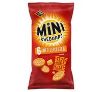 JACOB'S Mini Cheddars Red Leicester Multipack, 6 x 23 g Bags per Pack