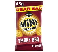 Jacob's Mini Cheddars Smoky BBQ Grab Bag, 45 g (Pack of 30)