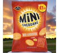 Jacob's Mini Cheddars Snacks 90g x Pack of 15 (Red Leicester)