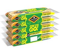 JACOB'S On The Go Fibre Boost Black Seed & Quinoa Crackers, 5 x 40 g