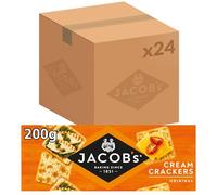 Jacobs Original Cream Crackers 200 g (Pack of 24)