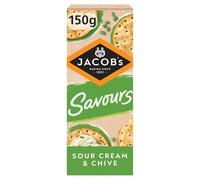 Jacob's Savours Thins Sour Cream & Chive Crackers 150g