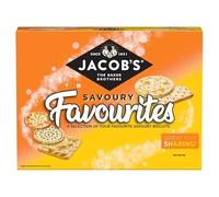 JACOB'S Savoury Favourites, Selection Boxes of Crackers for Cheese, 200 g (Pack of 10)