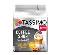 Jacobs Tassimo Capsules Coffee Shop Selections Toffee Nut Latte, 8 Coffee Capsules, 268 g