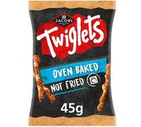 Jacob's Twiglets Oven Baked Wheat Snacks, Not Fried, Pack of 6