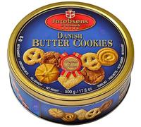 Jacobsen’s of Denmark Butter & Chocolate Chip Cookies Assortment 500g in Decorative Reusable Tin - Biscuits Gift Set