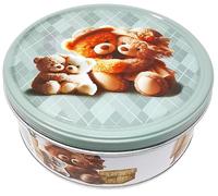 Jacobsen's of Denmark Danish Butter Cookies in Cute Teddies Tin 150g - SMALL TIN SIZE - Teddy Hugs - Biscuit Gift for Women, Men & Kids